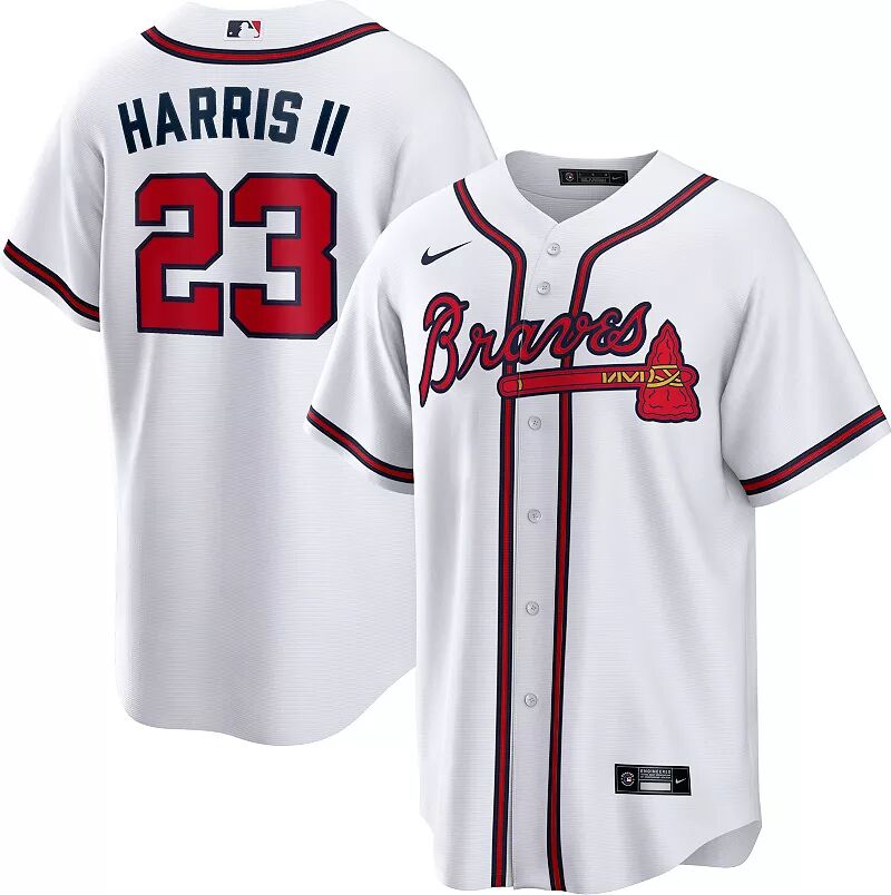 

Мужское джерси Nike Atlanta Braves Michael Harris II #23 White Home Cool Base