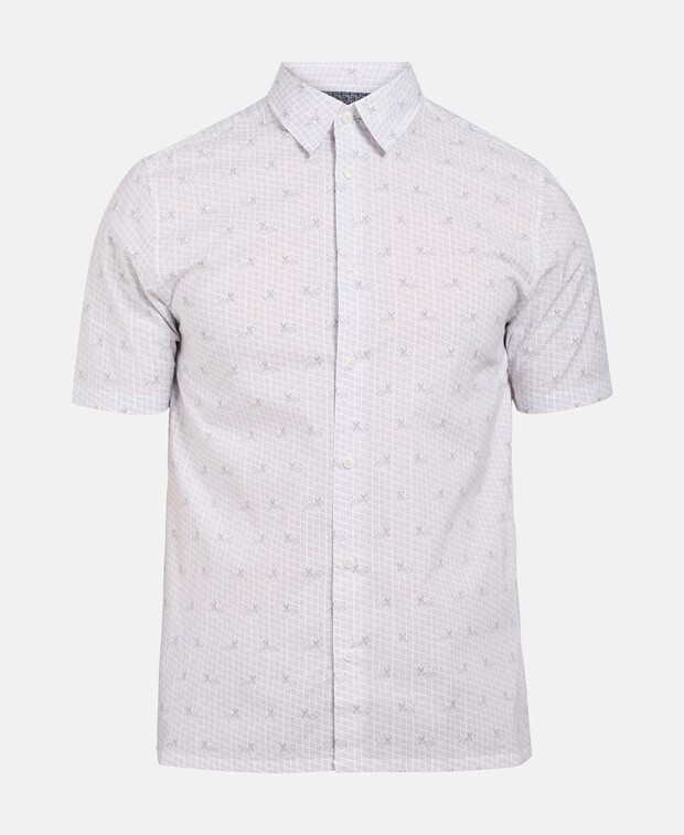 

Рубашка с короткими рукавами – стандартный крой Ted Baker, белый