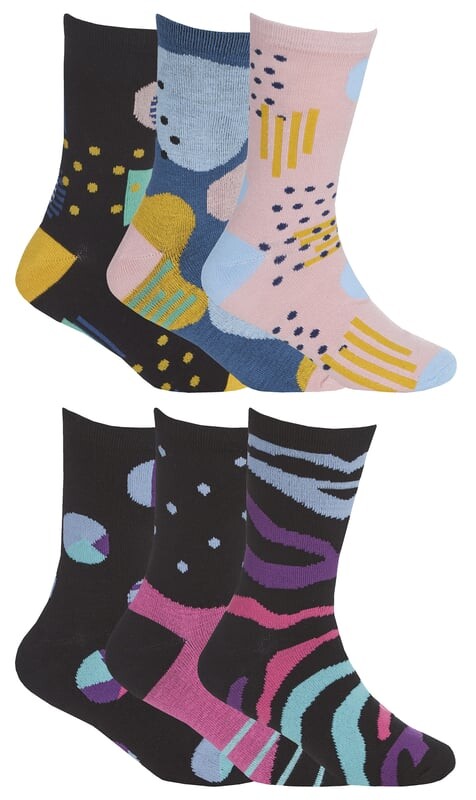 

Мягкие дышащие носки с абстрактным рисунком Sock Snob, мультиколор