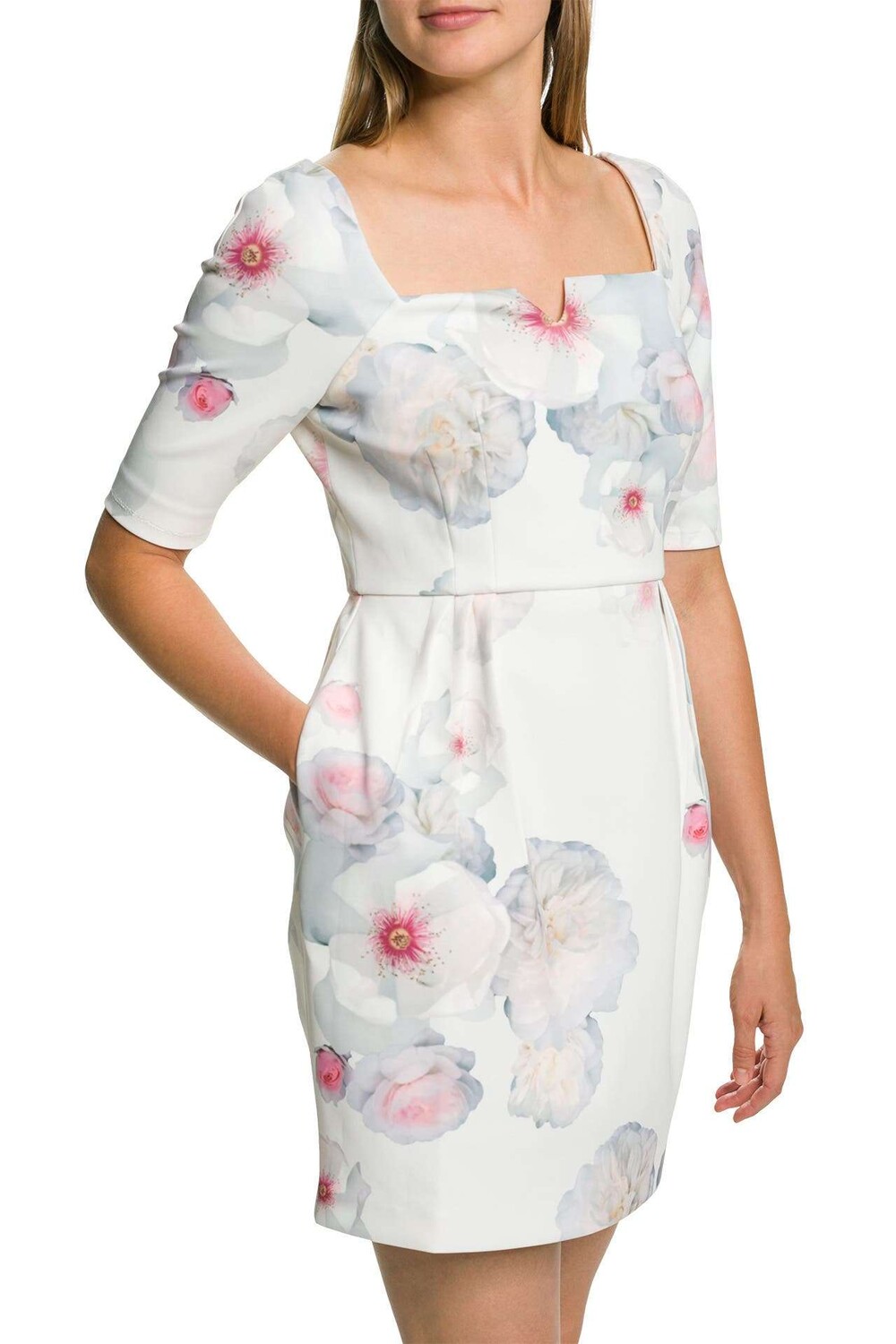

Платье-футляр "Лавана" белое с цветочным принтом Ted Baker