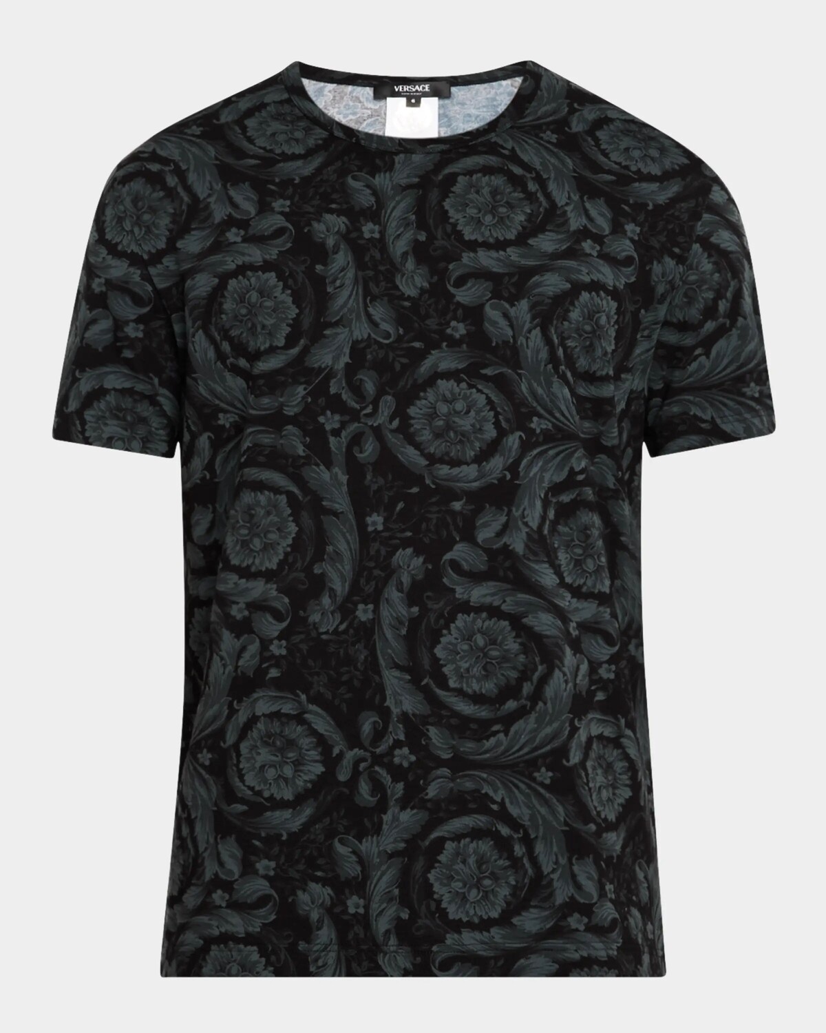 

Мужская футболка с круглым вырезом Barocco Versace, цвет Blackgrey