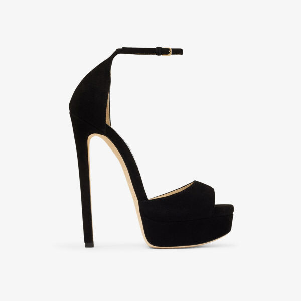 

Замшевые босоножки на платформе max 150 Jimmy Choo, черный