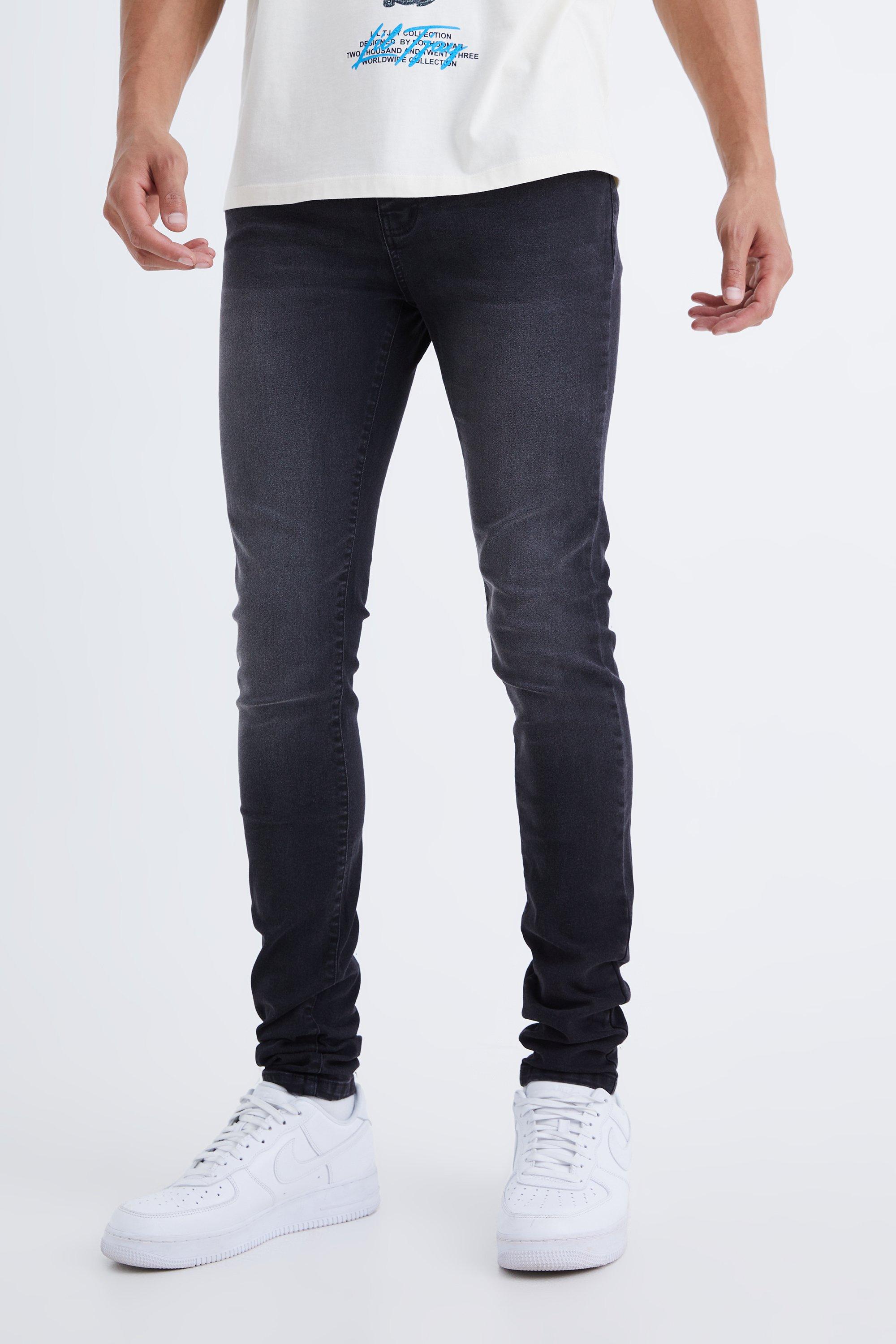 Высокие узкие джинсы стрейч Boohoo, черный джинсы узкие стрейч hatch 31 34 черный