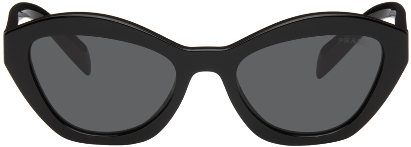 

Черные солнцезащитные очки «кошачий глаз» Prada Eyewear, цвет Black