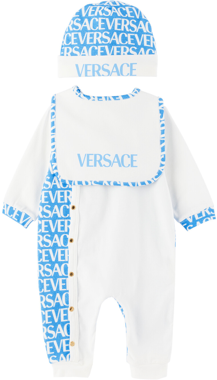 

Baby White & Blue Комплект из трех предметов Белый/Голубой Versace