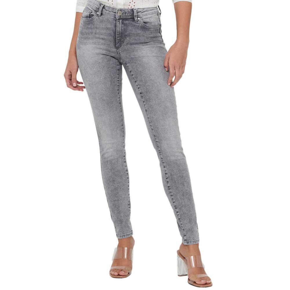 

Джинсы Only Wauw Life Mid Waist Skinny, серый