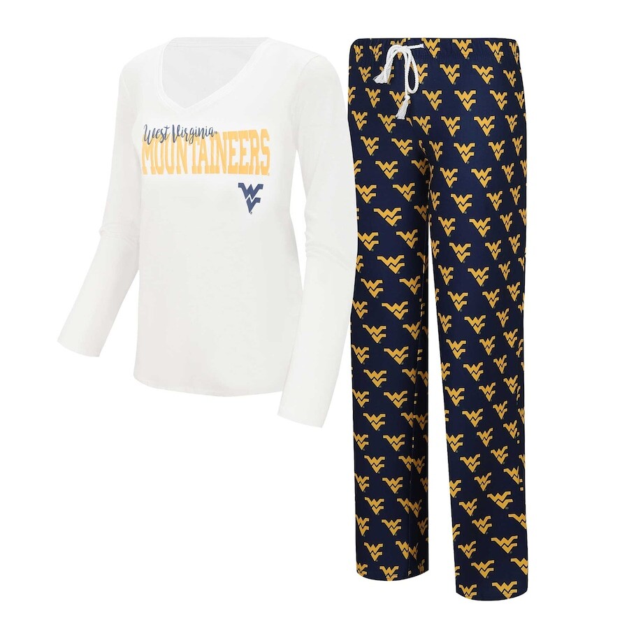 

Пижамный комплект Concepts Sport West Virginia Mountaineers, белый