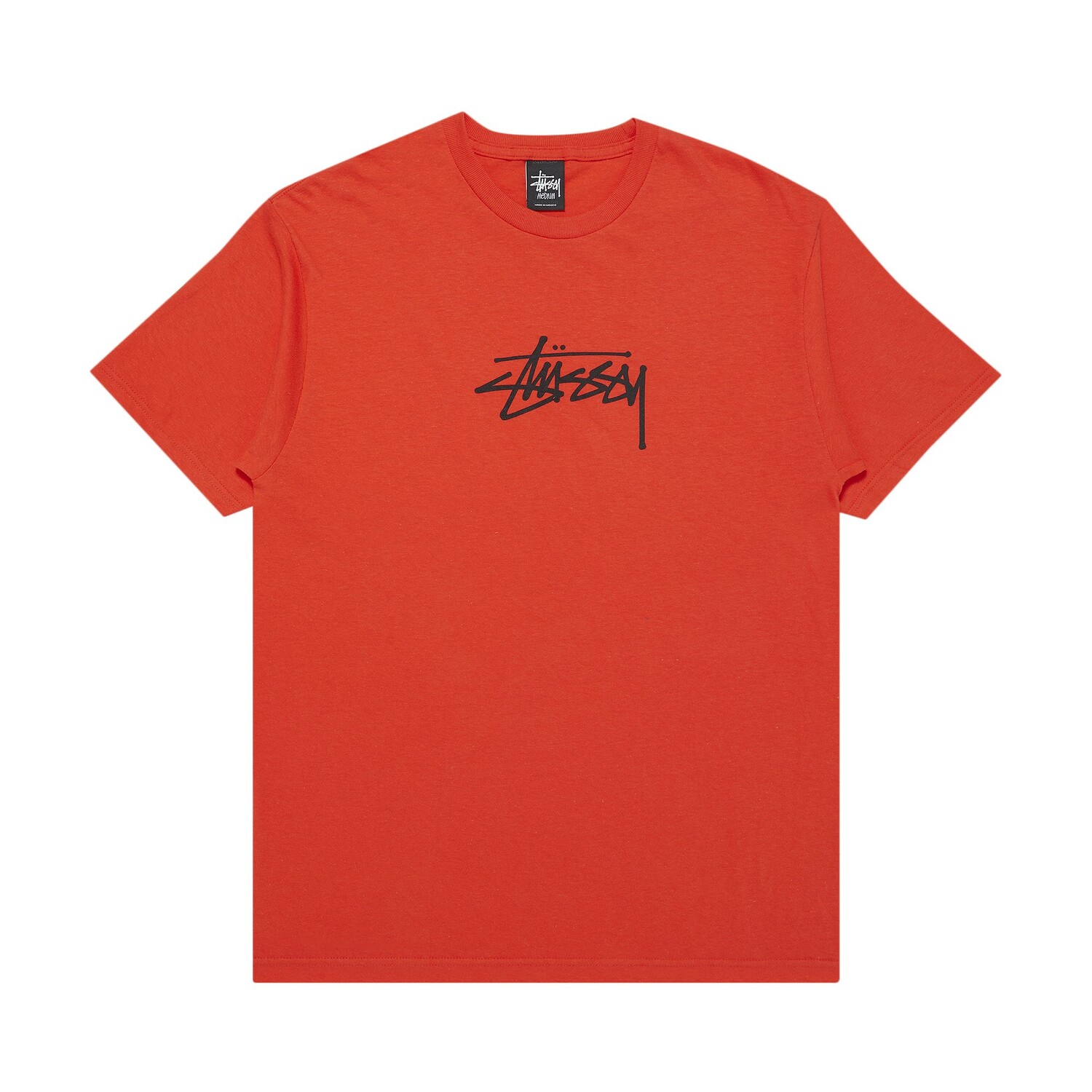 Футболка Stussy Basic Stock, красная