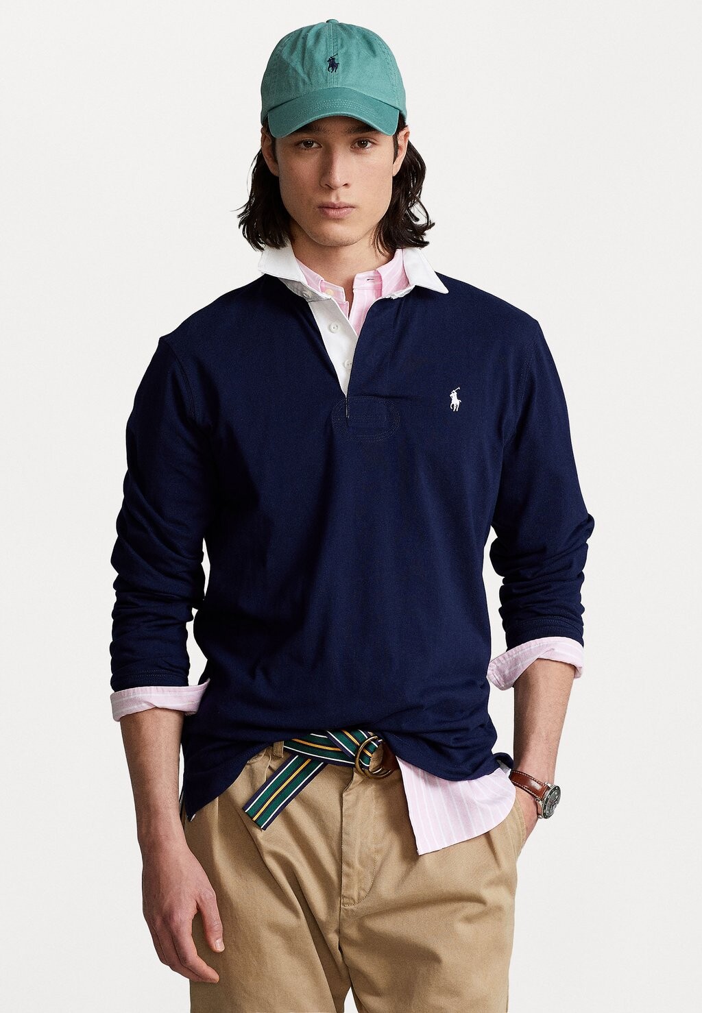 

Поло РЕГБИ С ДЛИННЫМ РУКАВОМ Polo Ralph Lauren, круизный темно-синий