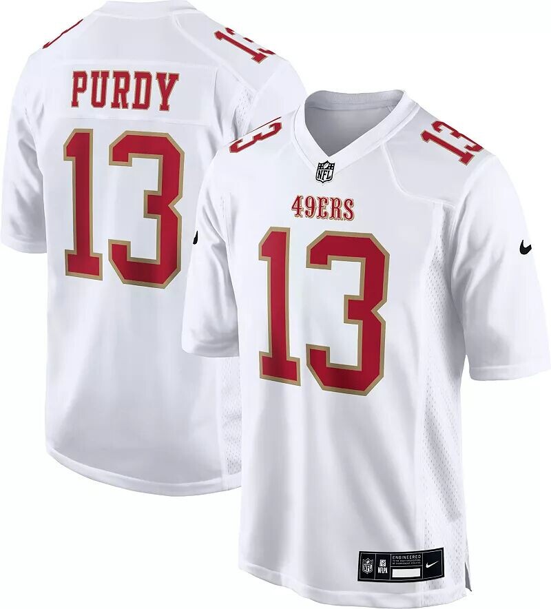 

Мужское белое игровое джерси Nike San Francisco 49ers Brock Purdy #13