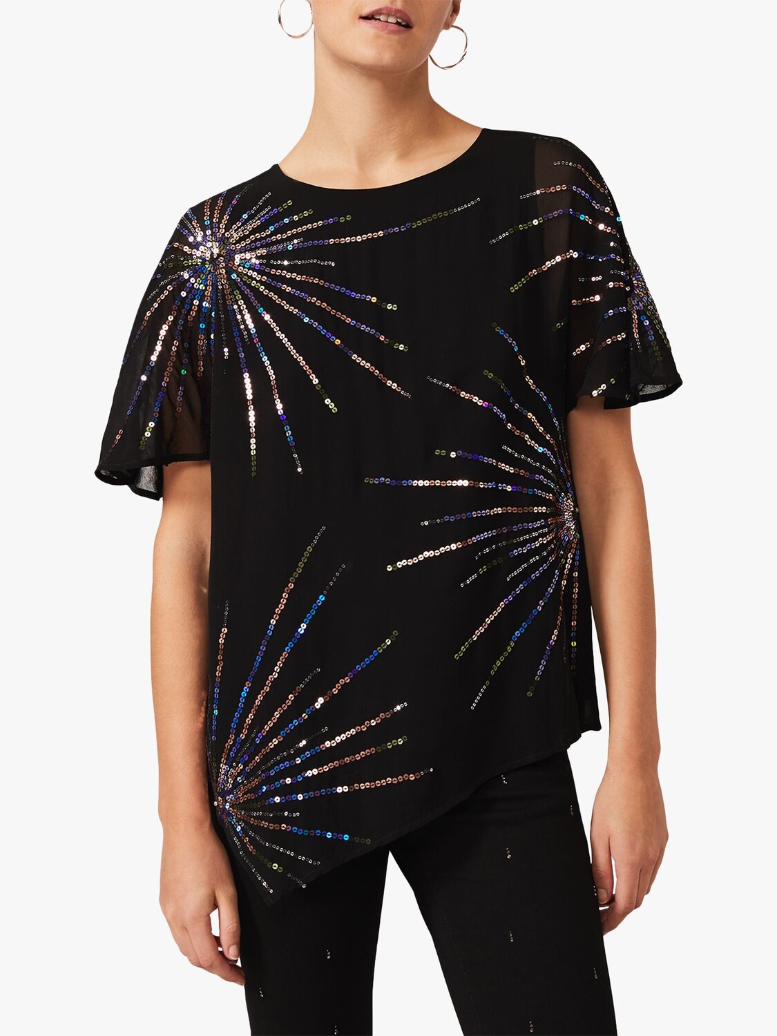

Блузка Phase Eight Starburst, черная
