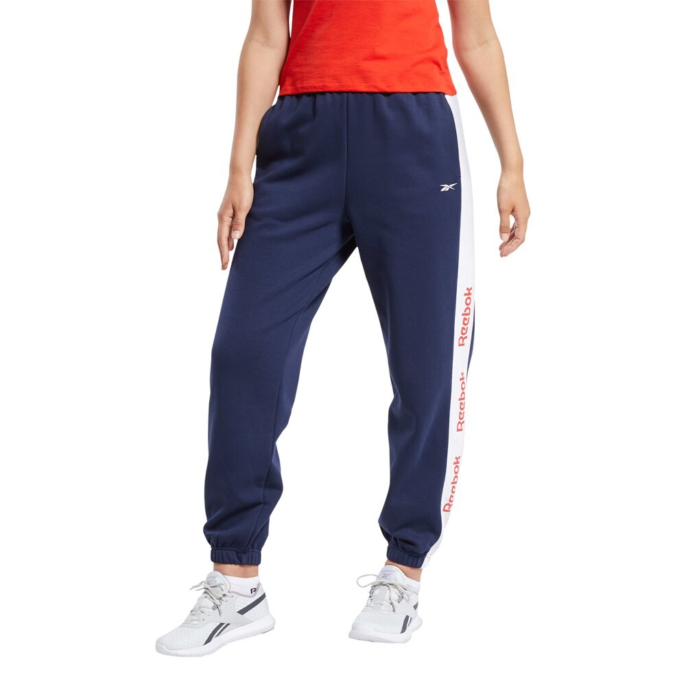 Брюки Reebok Training Essentials Linear Logo FL, синий