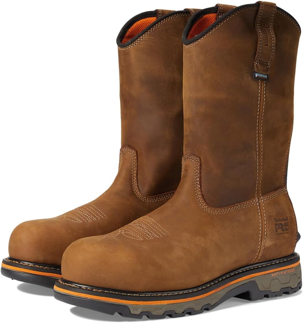 

Рабочая обувь водонепроницаемая с композитным носком True Grit Pull-On Composite Safety Toe Waterproof Timberland PRO, коричневый