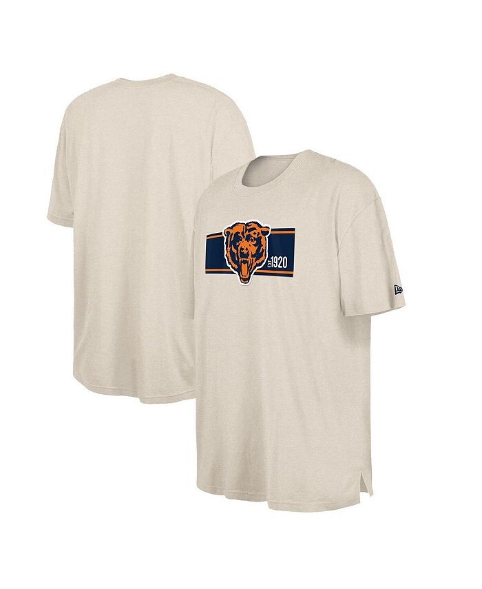 

Мужская кремовая футболка Chicago Bears Third Down Big and Tall Historic New Era, слоновая кость/кремовый