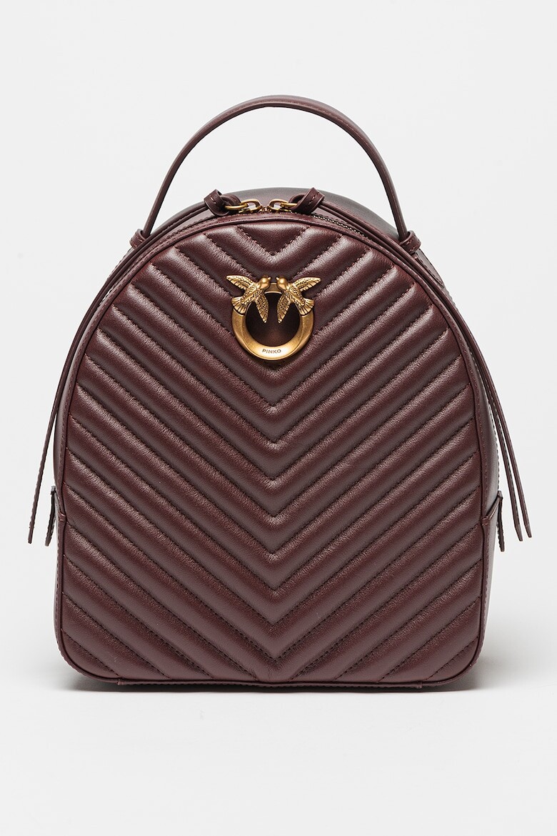 

Стеганый кожаный рюкзак Love Pinko, фиолетовый