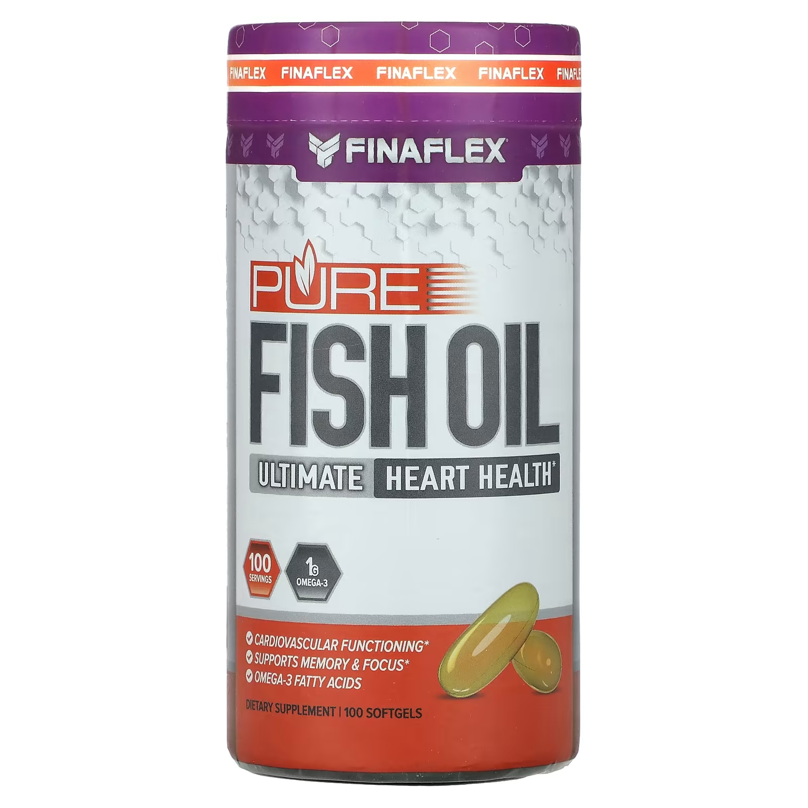 Чистый рыбий жир Finaflex, 100 мягких таблеток пищевая добавка finaflex pure bcaa 2 1 1 арбуз