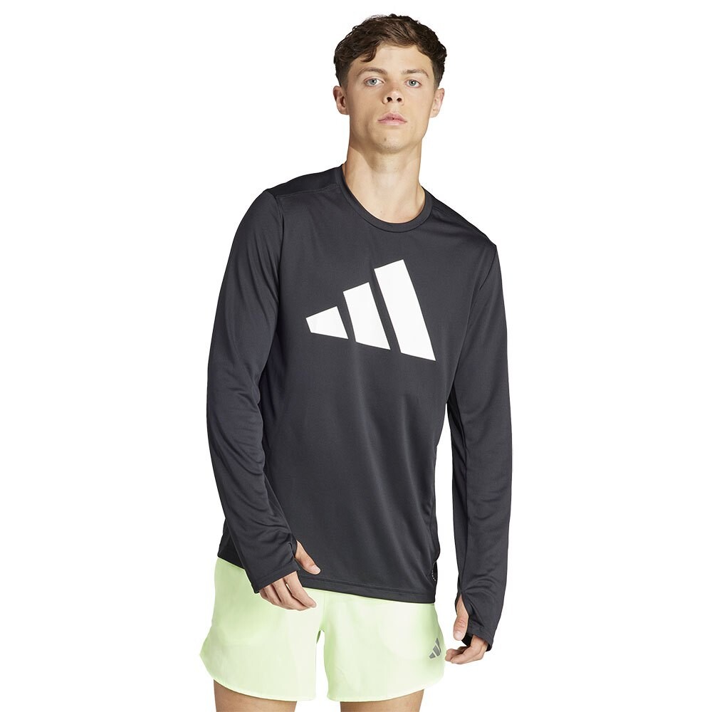 

Лонгслив adidas Run It, черный