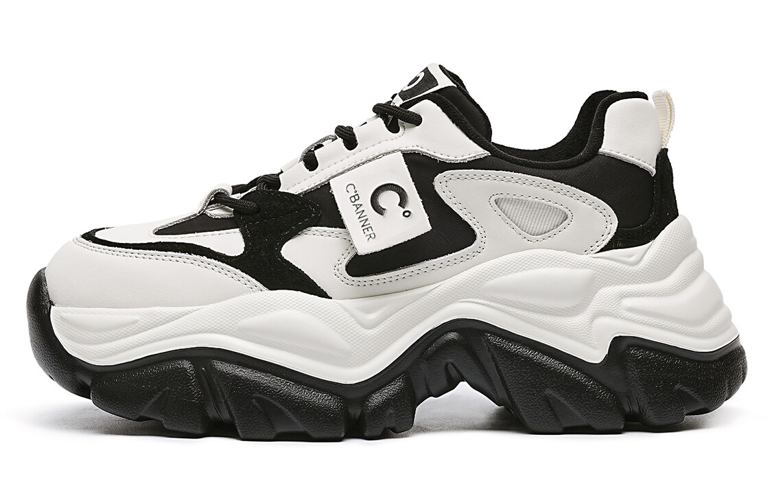 

Кроссовки C°BANNER Chunky Sneakers Women's Low-top White/Black, черный