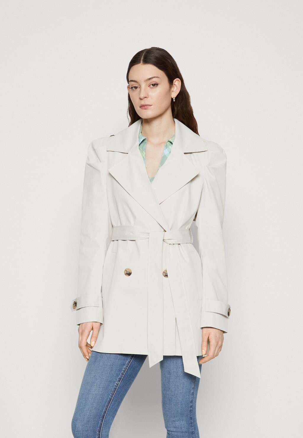 

Тренч ONLORCHID PUFF SLEEVE ONLY, цвет moonbeam