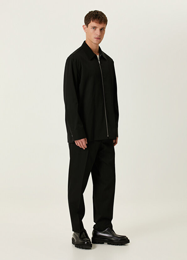 

Черные шерстяные брюки Jil Sander, Черный