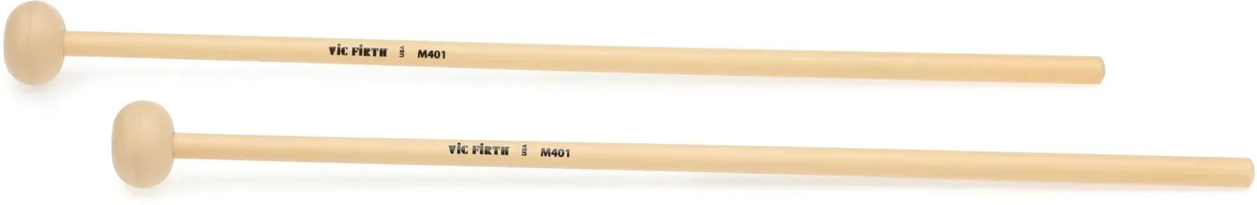 

Колотушки для клавиатуры Vic Firth M401 Articulate Series — овальный сердечник из мягкой резины, ротанг