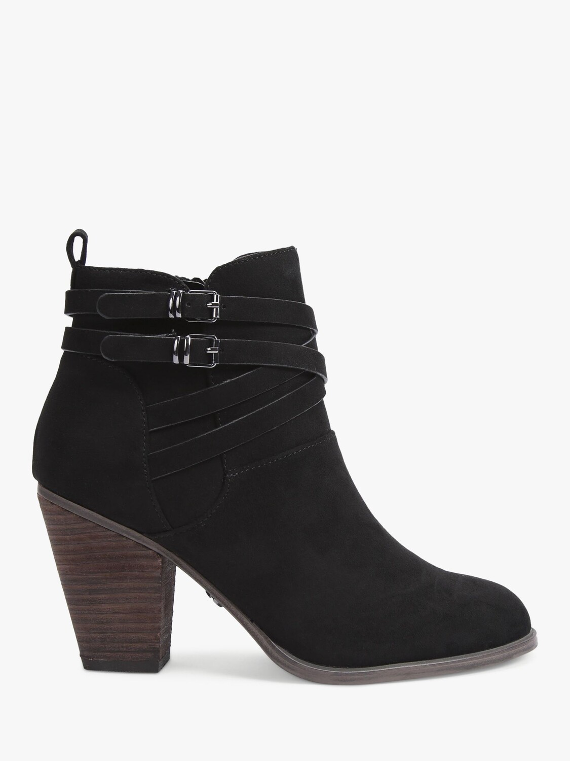 

KG Kurt Geiger Spike3 Ботильоны из микрозамши на блочном каблуке, черные, Черный