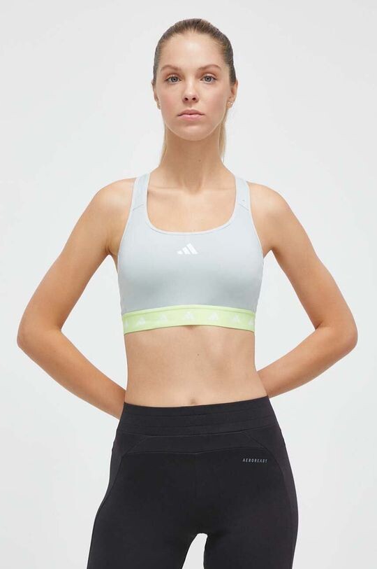 

Спортивный бюстгальтер Powerreact Techfit adidas, серый