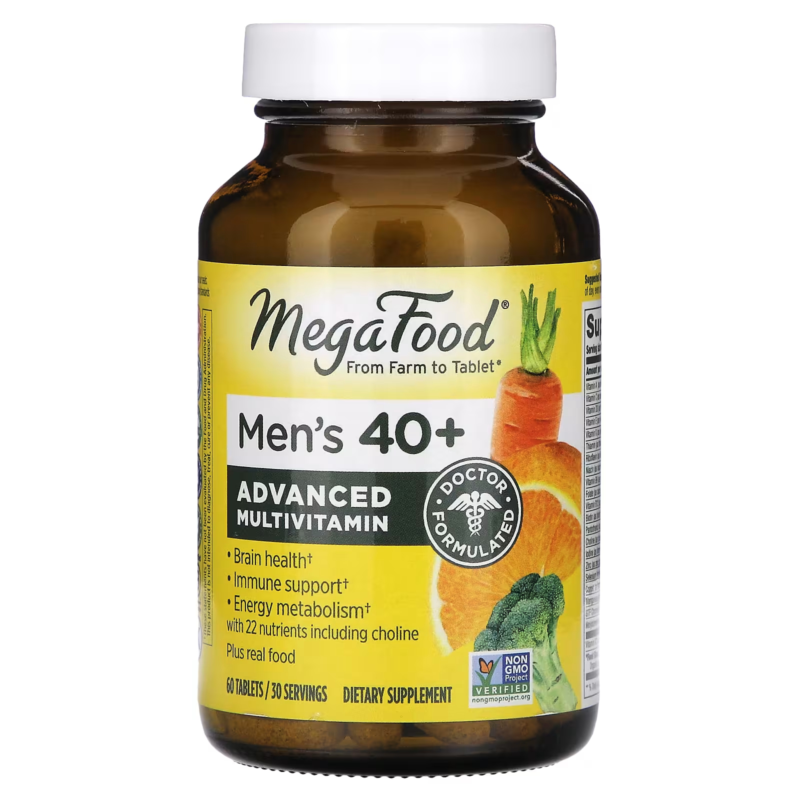 Мультивитамины MegaFood для мужчин старше 40 лет, 60 таблеток country life core daily 1 мультивитамины для мужчин старше 50 лет 60 таблеток