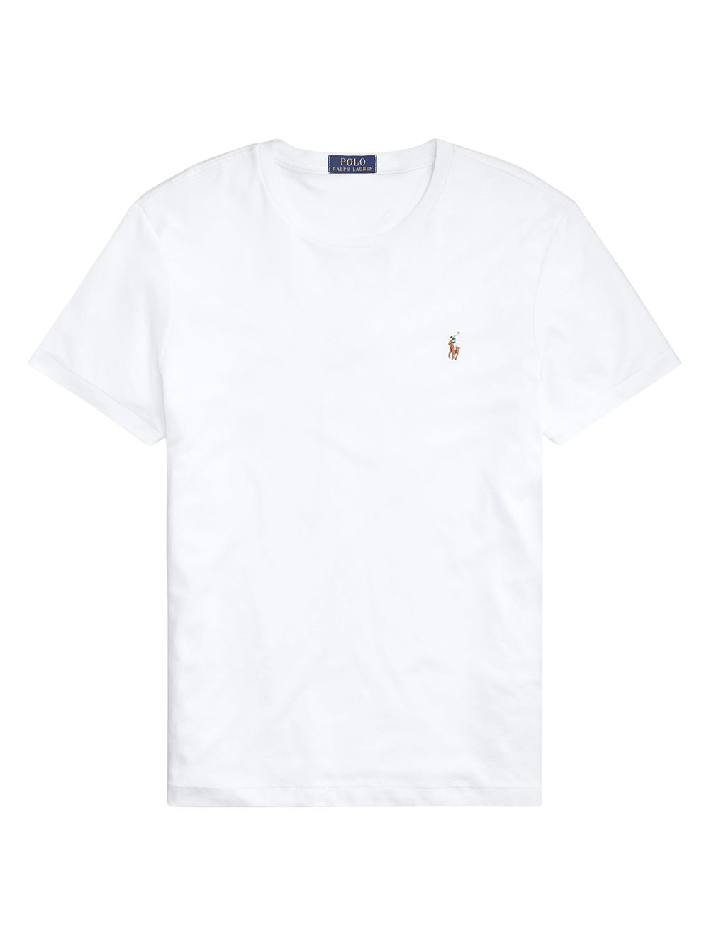 Хлопковая футболка Пима Polo Ralph Lauren, белый