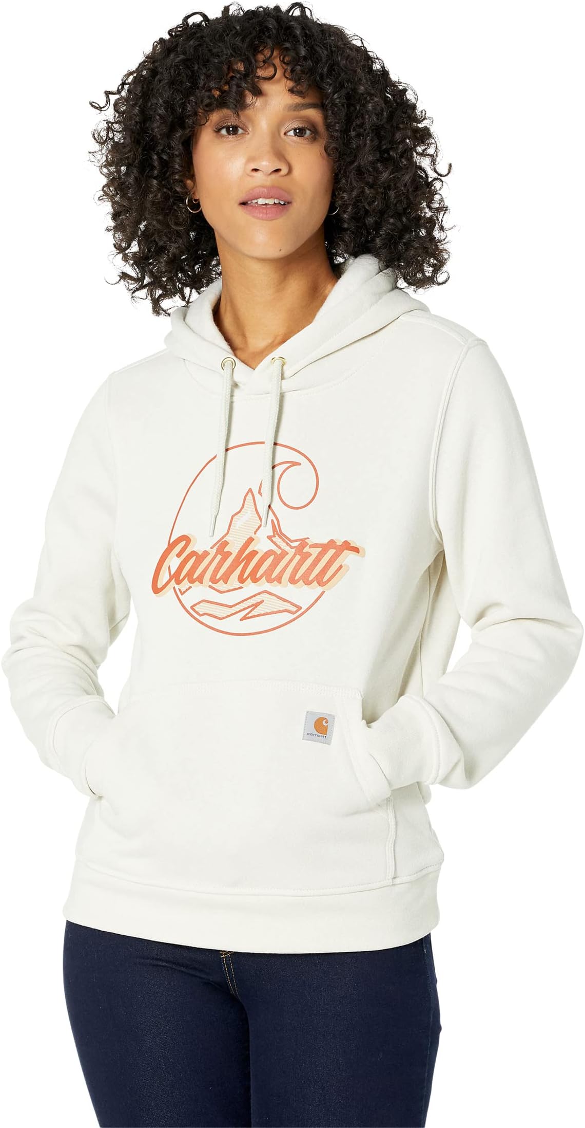 

Толстовка свободного кроя средней плотности с рисунком Carhartt, цвет Malt 1