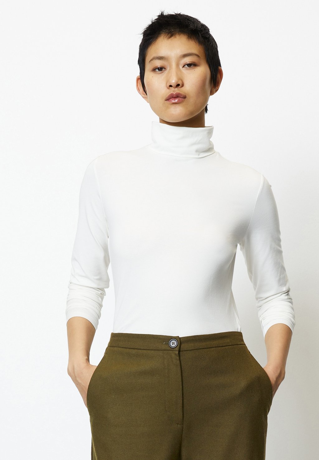 

Топ с длинными рукавами Marc O'Polo TURTLE NECK, цвет creamy white