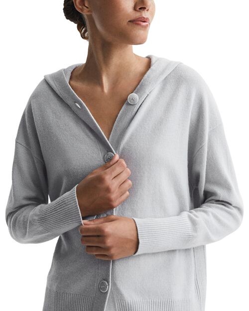 

Кардиган Evie с капюшоном REISS, цвет Gray