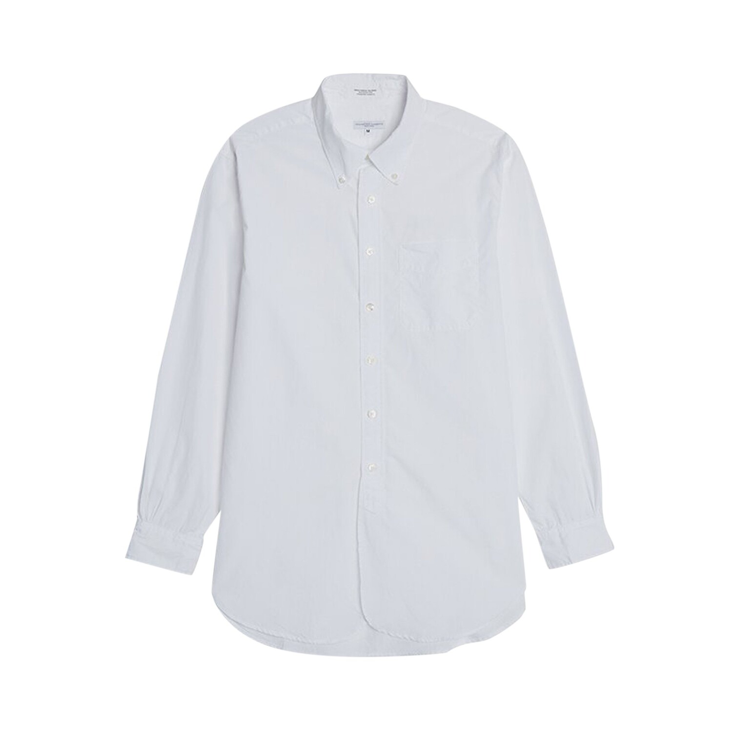 

Двухслойная рубашка из сукна Engineered Garments 100s BD 19 века, белая