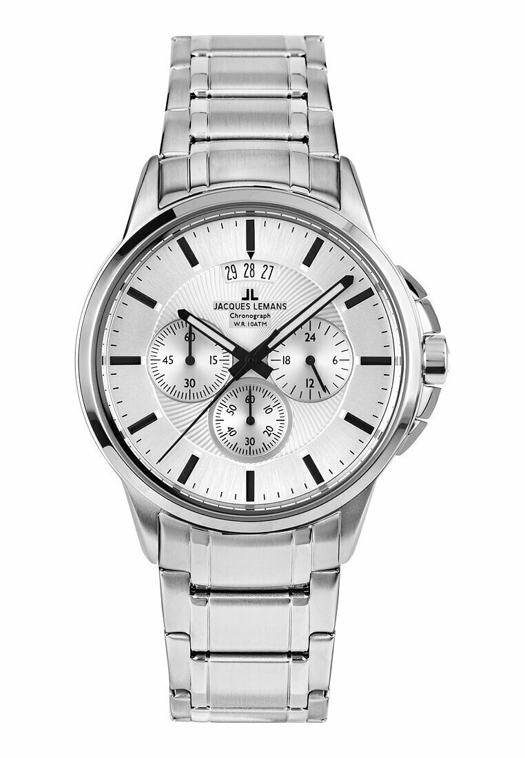 

Часы с хронографом Jacques Lemans, серебристый
