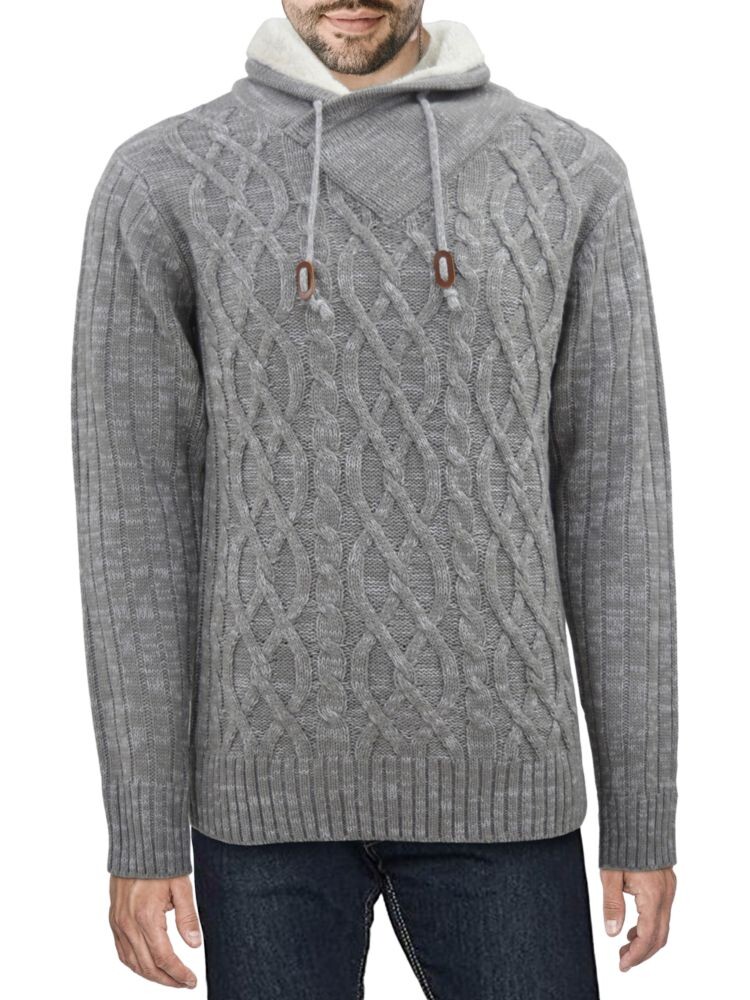 

Вязаный свитер с воротником из искусственного меха X Ray, цвет Light Grey
