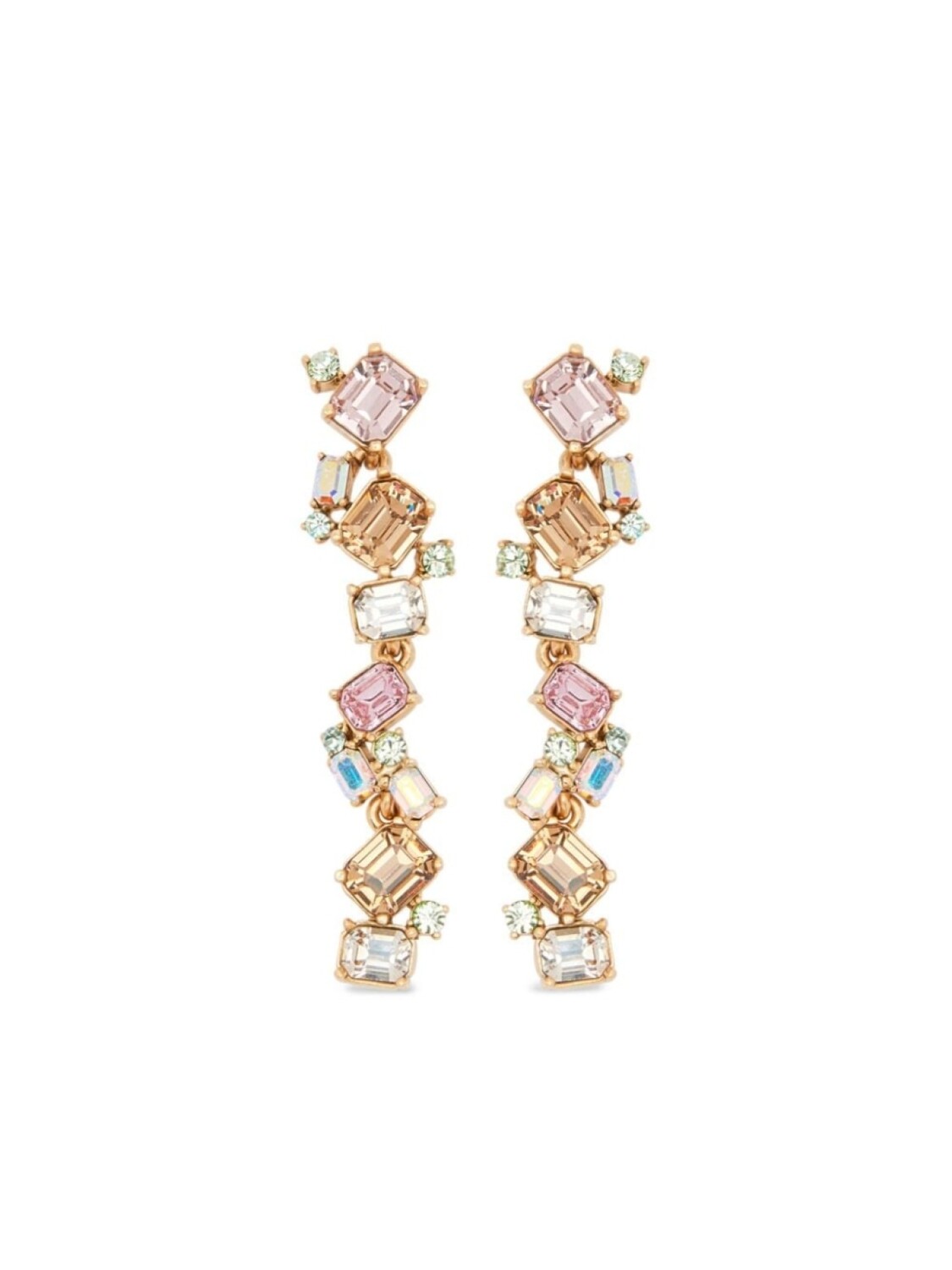 

Серьги Scramble с кристаллами Oscar de la Renta, розовый