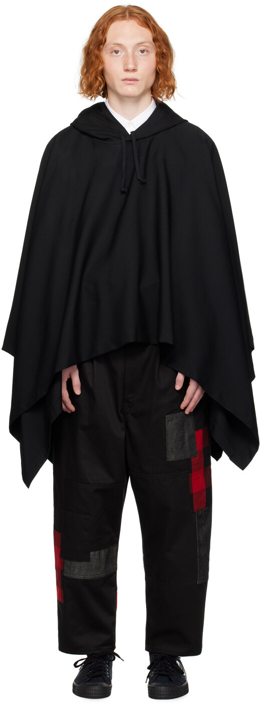 

Черный худи с асимметричным подолом Comme des Garçons