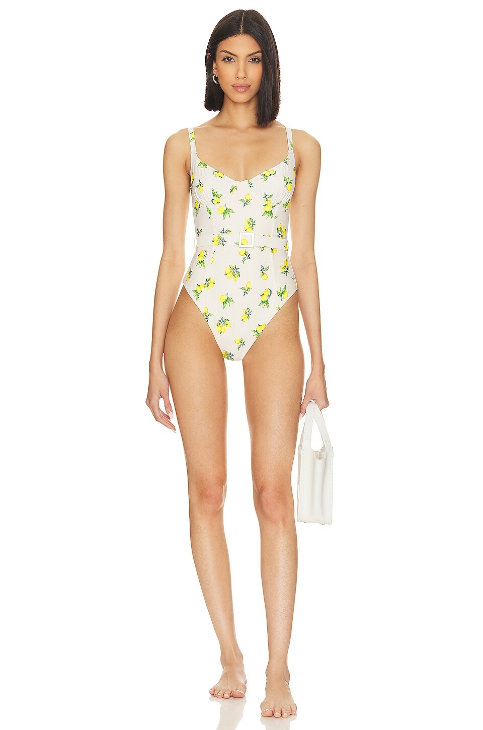 

Купальник WeWoreWhat Underwire, цвет Ditsy Lemons Off White Multi