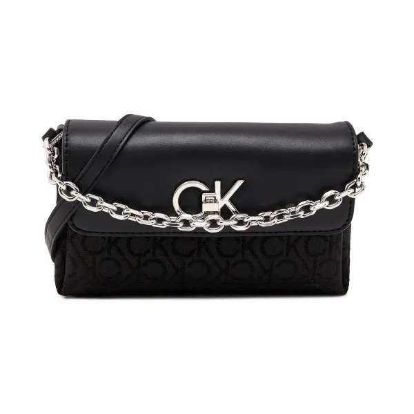

Миниатюрная сумка-мессенджер с повторным замком Calvin Klein, черный