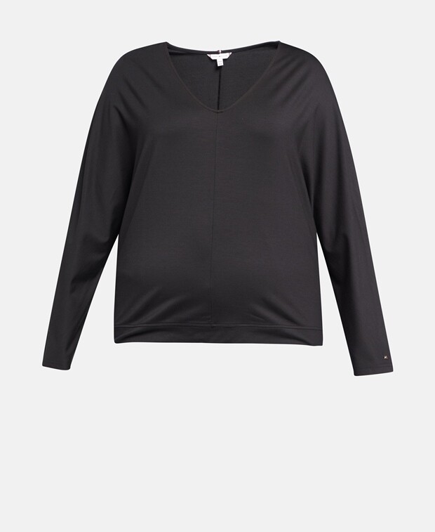 

Топ с длинными рукавами Tommy Hilfiger Curve, черный