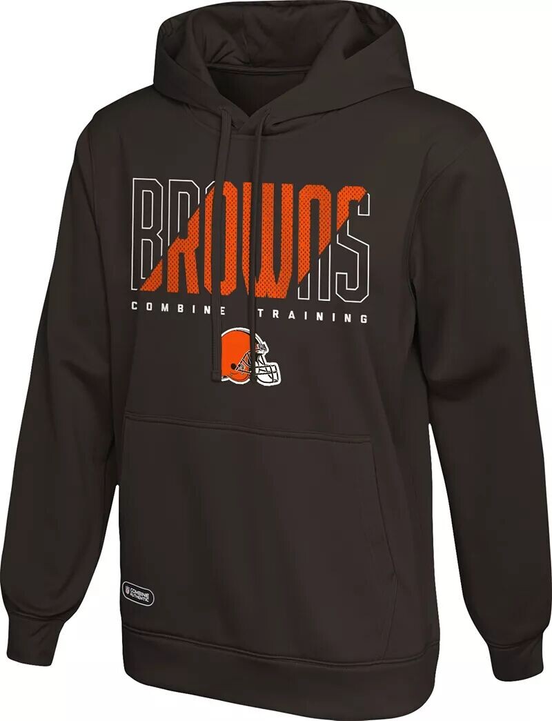 

Мужская цветная толстовка команды Nfl Combine Cleveland Browns Backfield Team