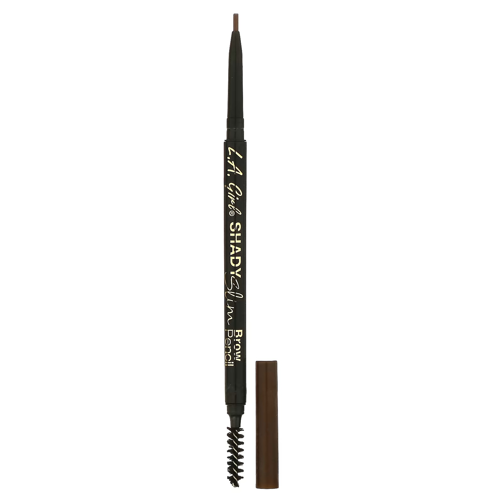 Карандаш для бровей Shady Slim, средний коричневый, 0,003 унции (0,08 г) L.A. Girl limoni карандаш для бровей super slim brow pencil 02