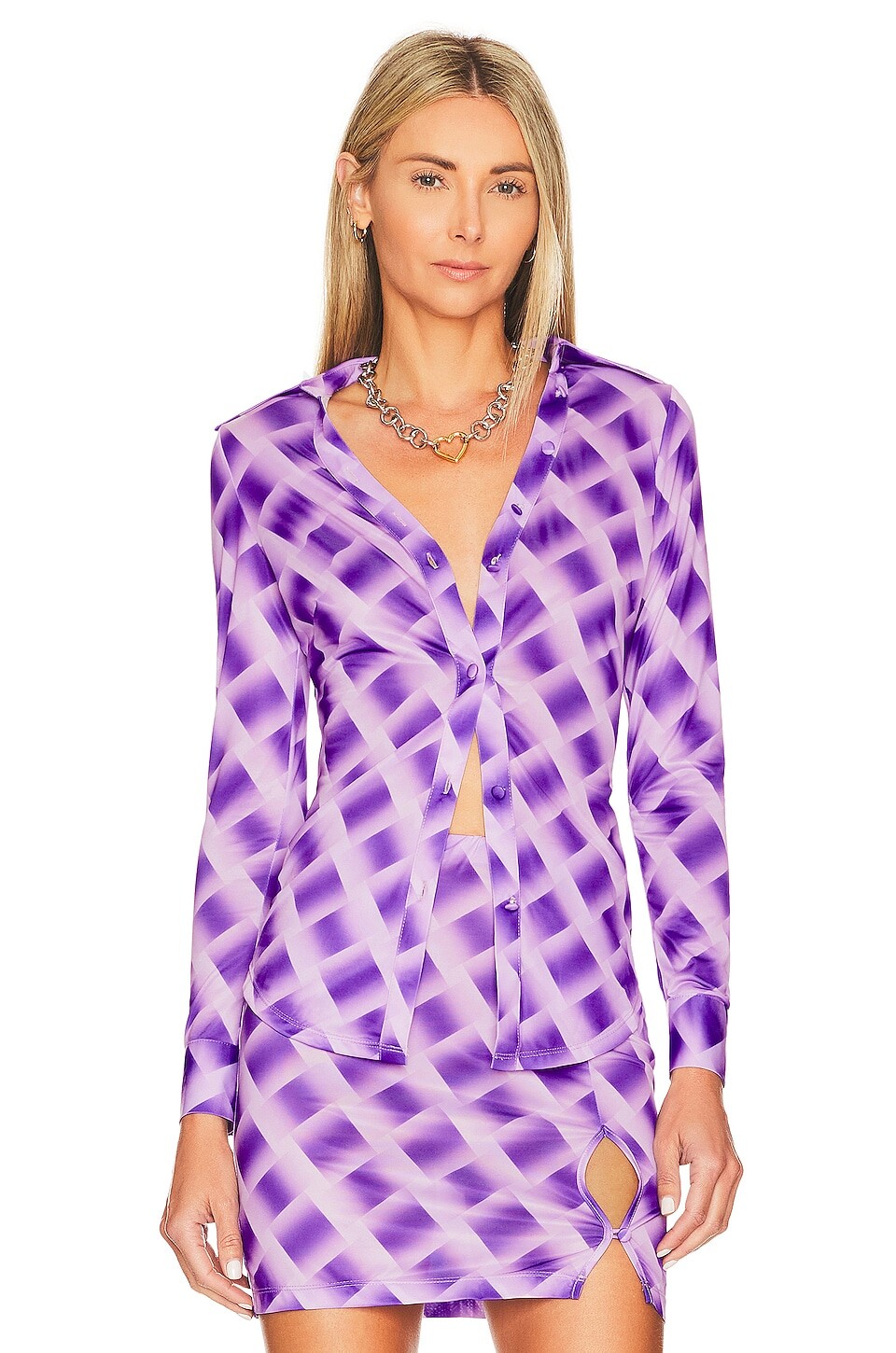 

Топ Song of Style Earnest, цвет Gianni Check Purple
