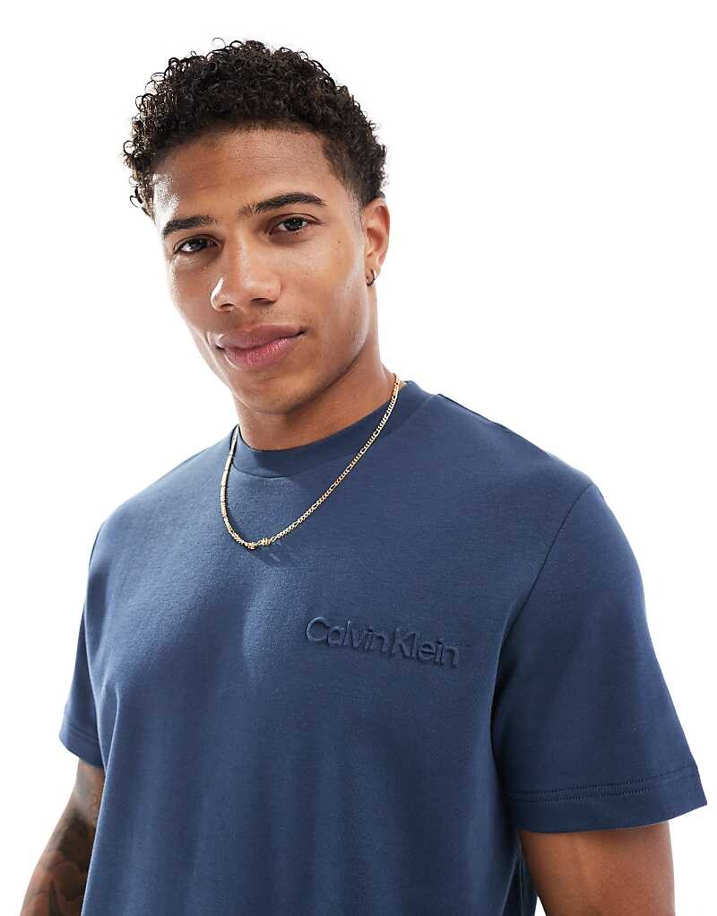 

Чернильная футболка с логотипом Calvin Klein