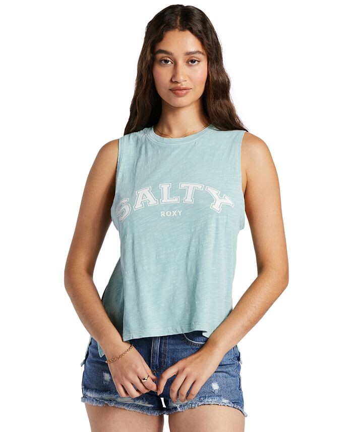 

Хлопковая майка без рукавов Salty Roxy, синий