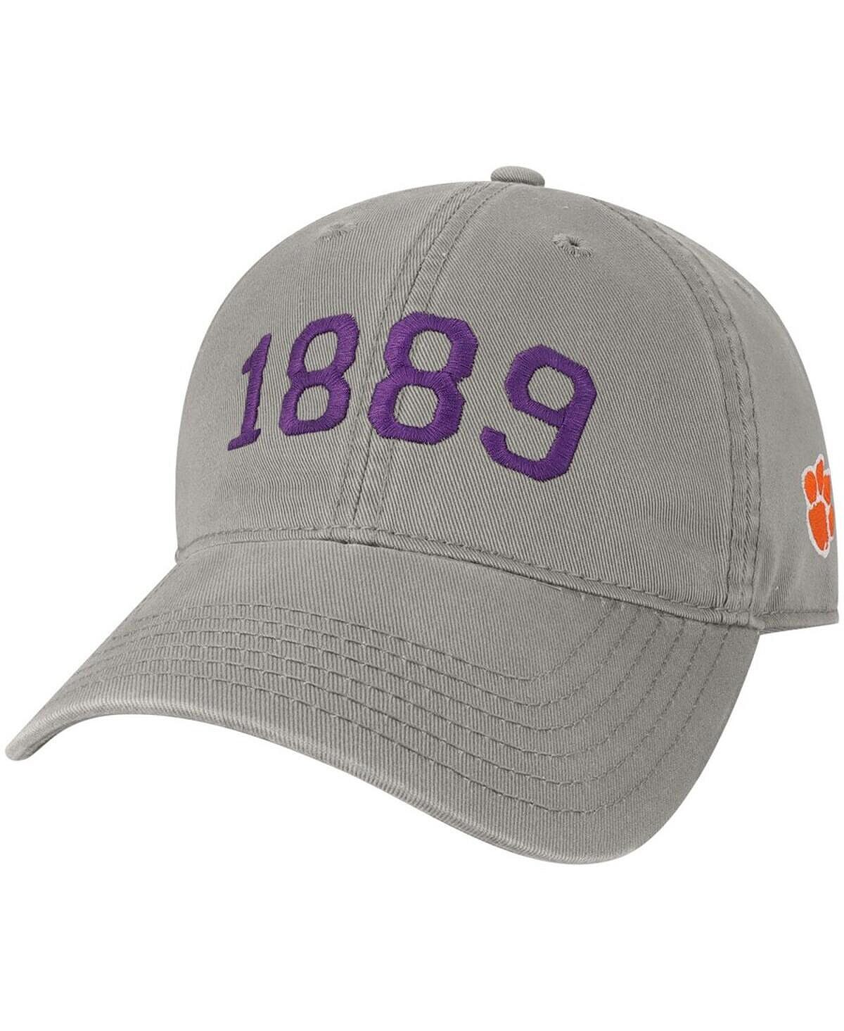 

Мужская серая регулируемая шляпа Clemson Tigers Radius Legacy Athletic