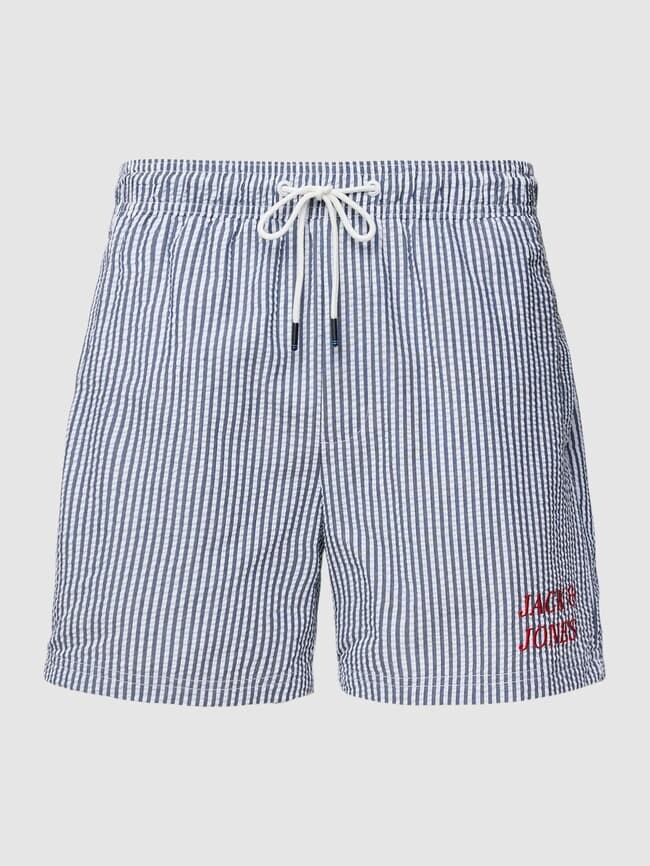 

Плавки с нашивкой этикетки модель "ФИДЖИ" Jack & Jones, темно-синий
