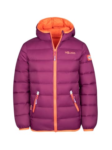 Пуховик Trollkids Jacke Dovrefjell, цвет Maulbeere/Pfirsich пуховик trollkids jacke dovrefjell цвет blau antikrosa