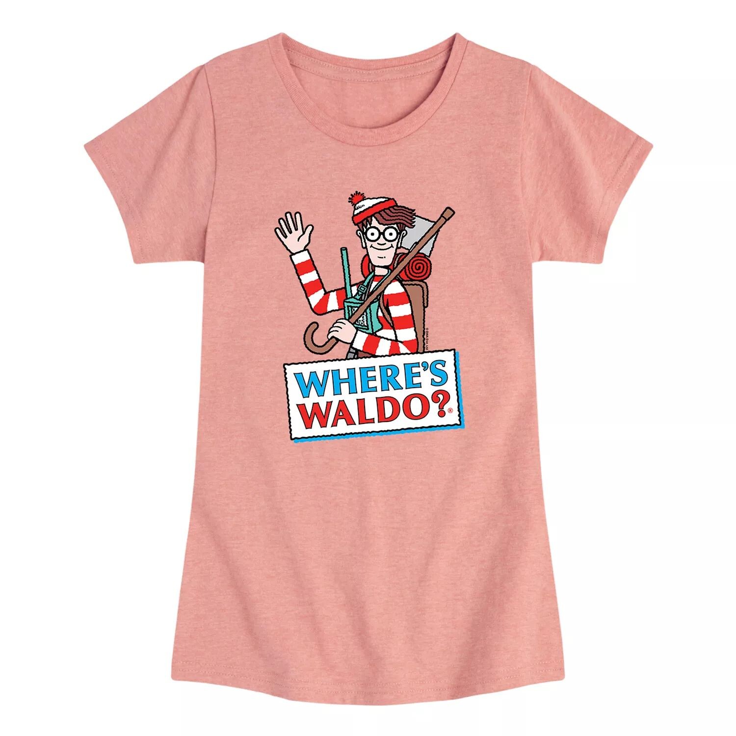 

Футболка с логотипом Wheres Waldo для девочек 7–16 лет Licensed Character