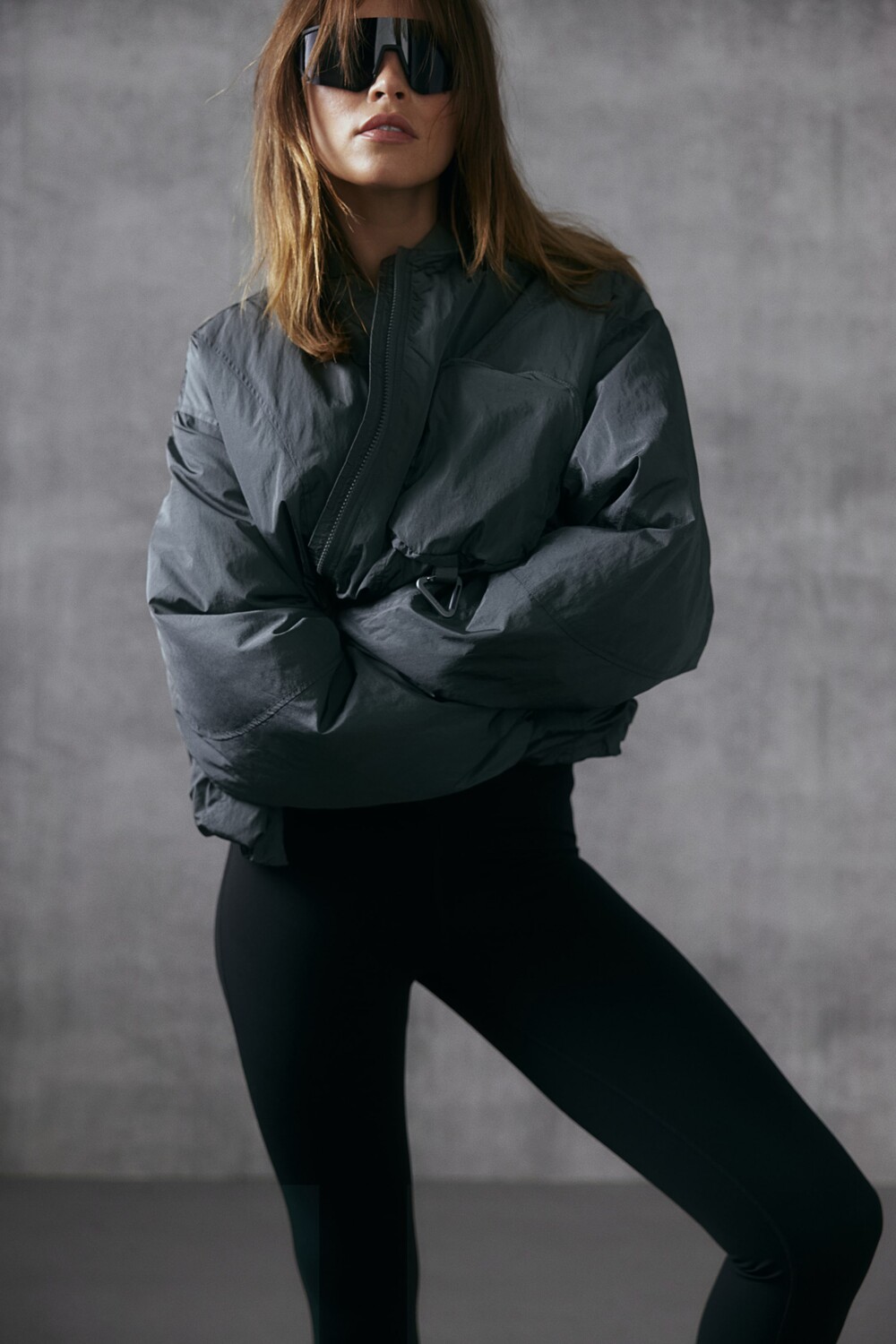 

Водоотталкивающая куртка пилота Thermomove H&M, серый